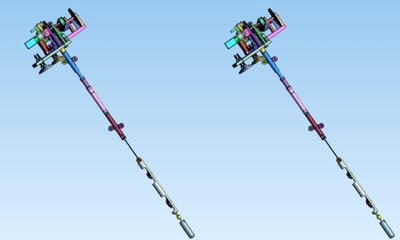 全自动智能测斜仪三维图