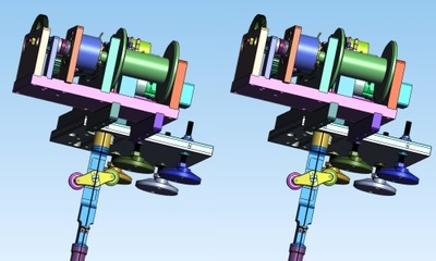 全自动智能测斜仪三维图